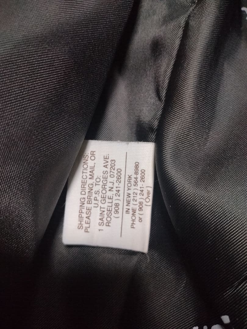 Schott ショットシングルライダース 　　サイズ32 牛革ブラック裏地総柄