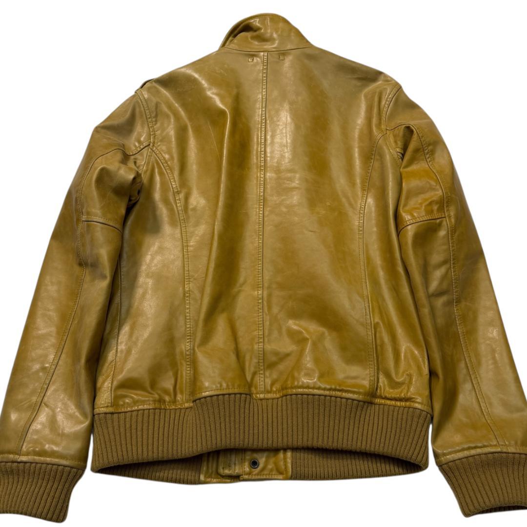 3732 美品 アヴィレックス レザージャケット ホースレザー 馬革 L