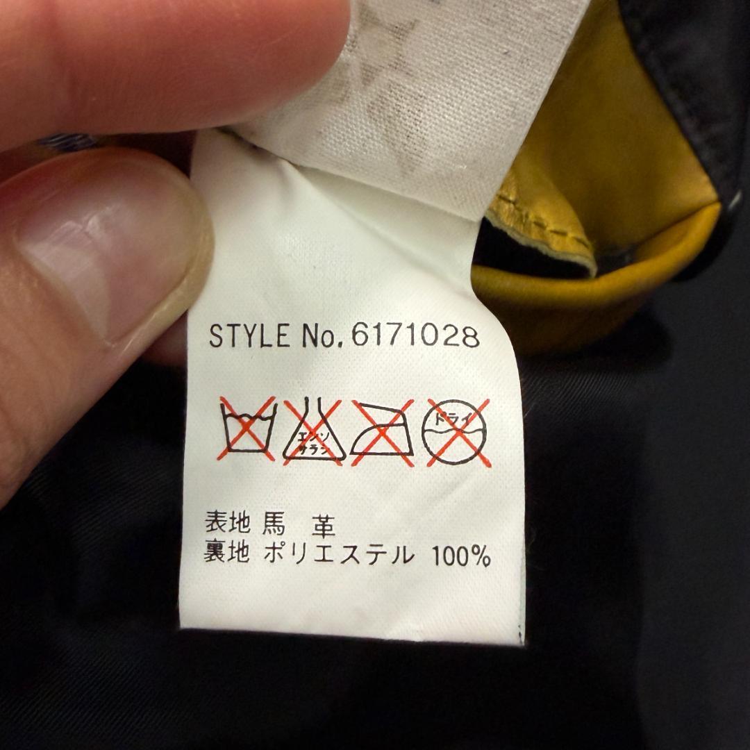 3732 美品 アヴィレックス レザージャケット ホースレザー 馬革 L