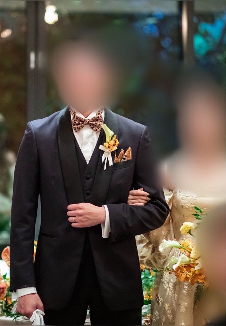 【美品】【結婚式】トリートドレッシング　蝶ネクタイ&チーフ
