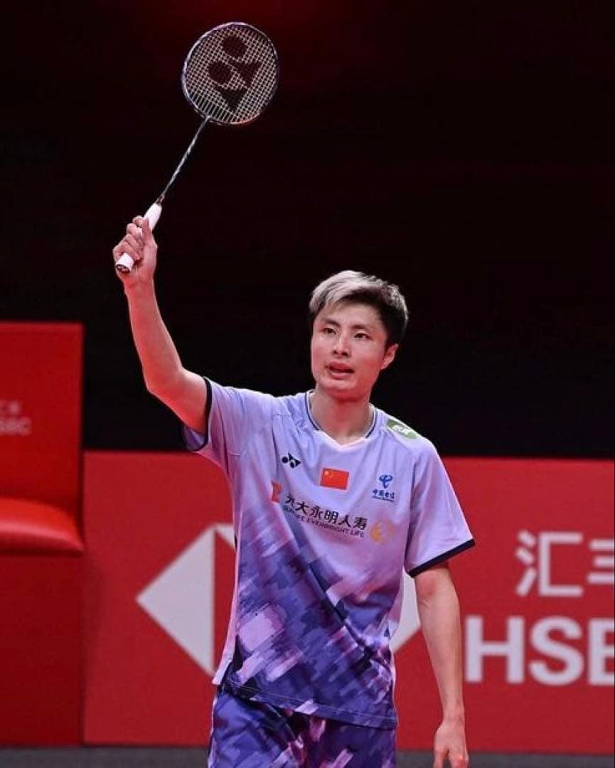 YONEX バドミントンシャツ 中国代表シー・ユーチー選手着用　Lサイズ　紫