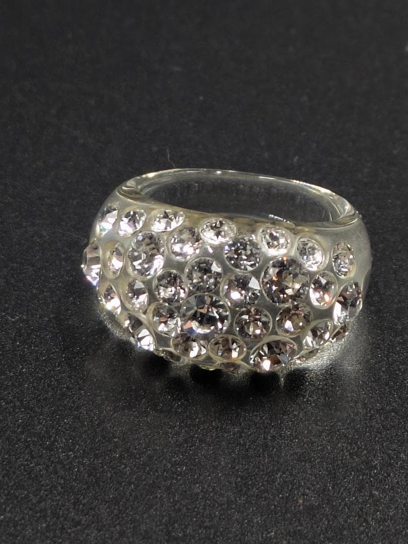 極美品✨ スワロフスキー リング メタル シルバー 1022