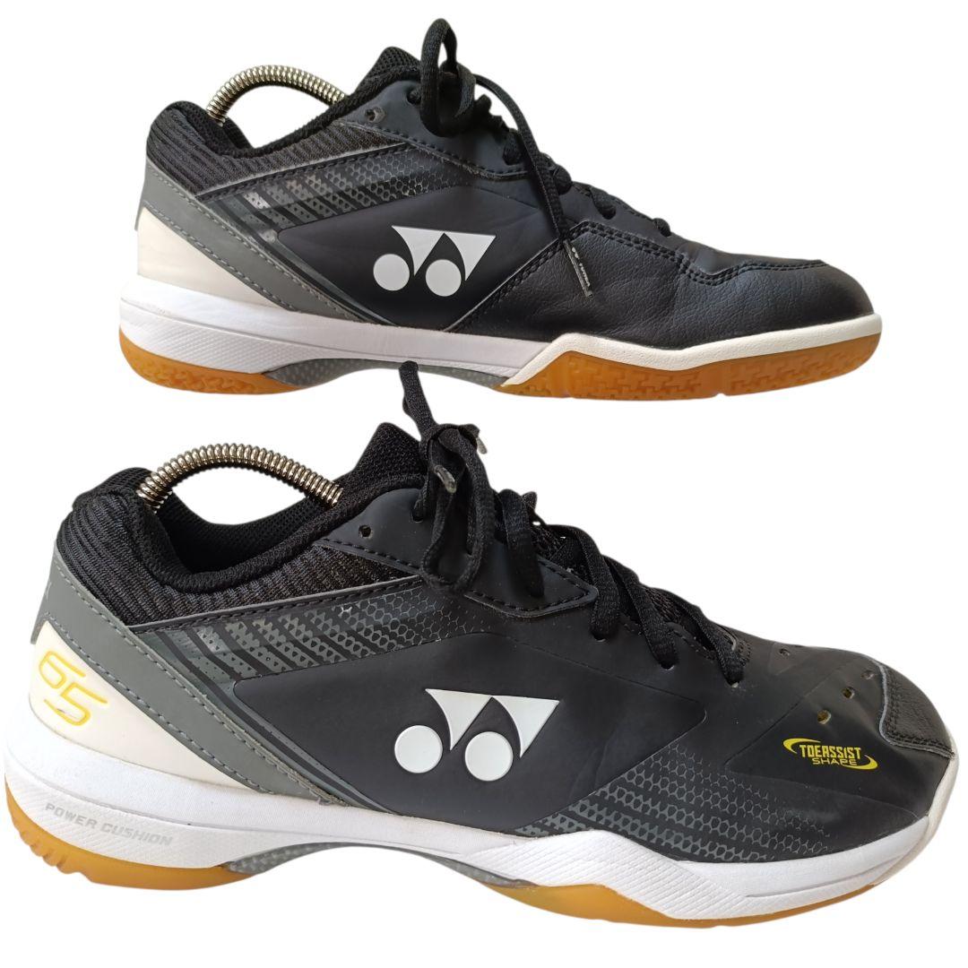 YONEX バドミントンシューズ 65 ブラック/グレー 25.5cm パワー