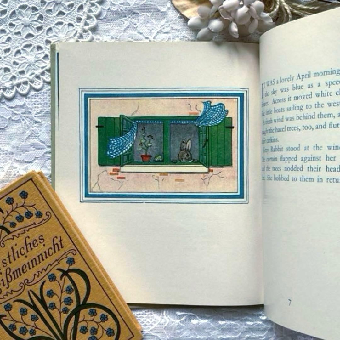 RV39 洋書古書 イギリスヴィンテージ絵本 リトルグレイラビット ①