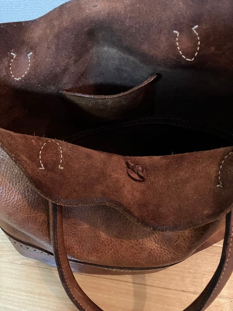 ラッキージョンレザートートバック　RRL ゴローズLUCKYJOHNアットラスト