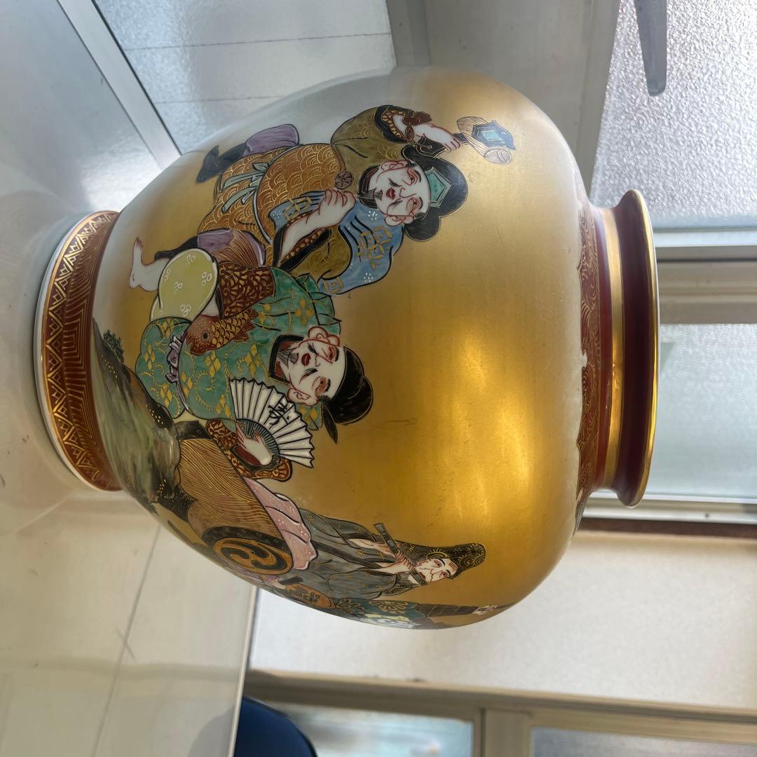 九谷焼　七福神　花器　壺　お猪口