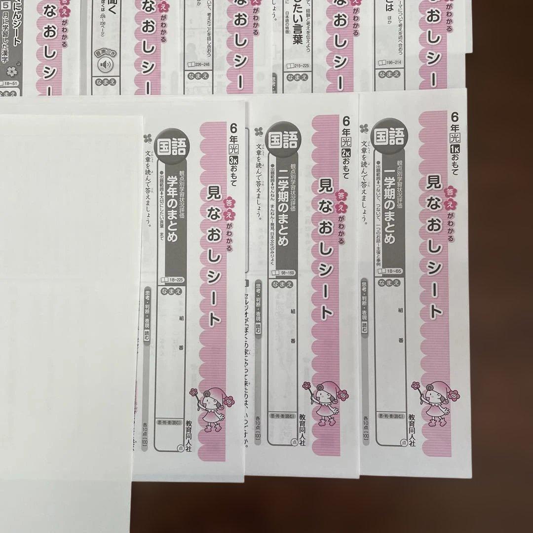 【最新版】小学6年　国語　テスト　答え令和7年度　１年分