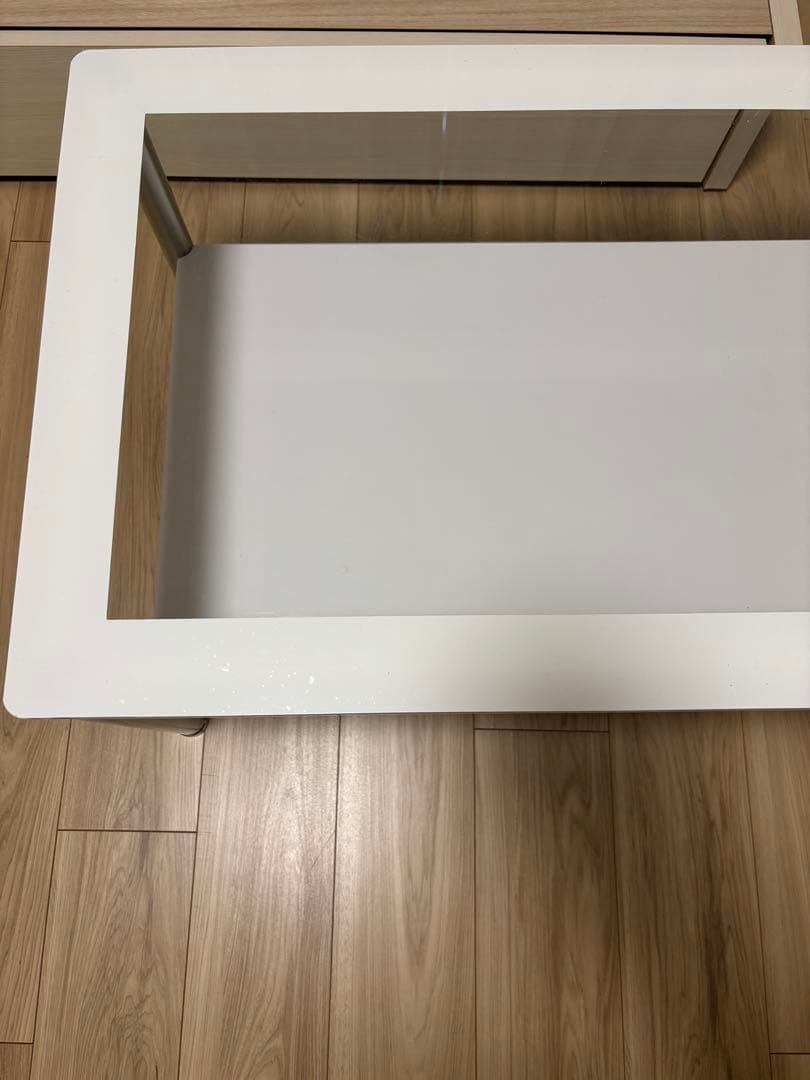送料込み美品　ローテーブル ホワイト　テーブル
