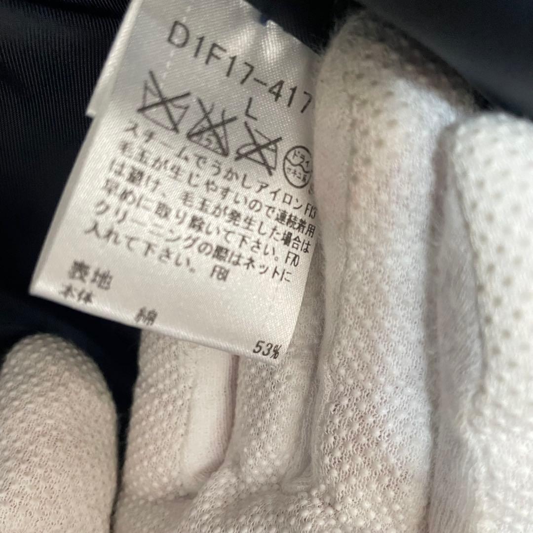BURBERRYバーバリーブラックレーベル　中綿ダウンベスト　L　総柄　フード付