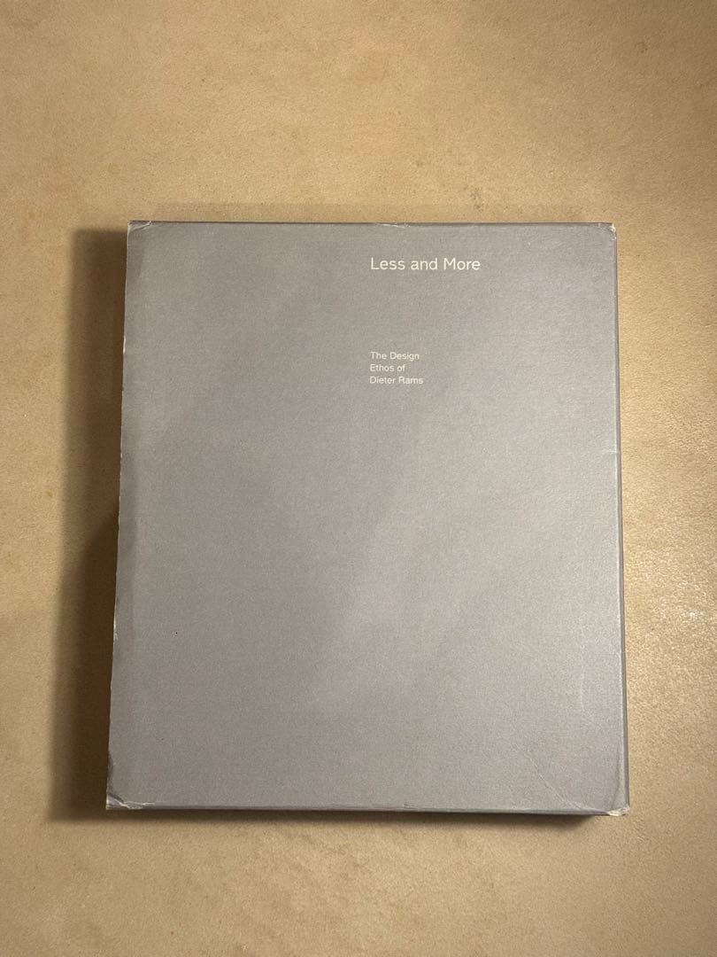 Less and More Dieter Rams ディーターラムス 日英　本