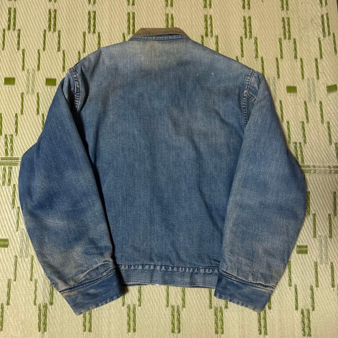 70s sears 襟コーデュロイ デニム ワークジャケット ワッペン