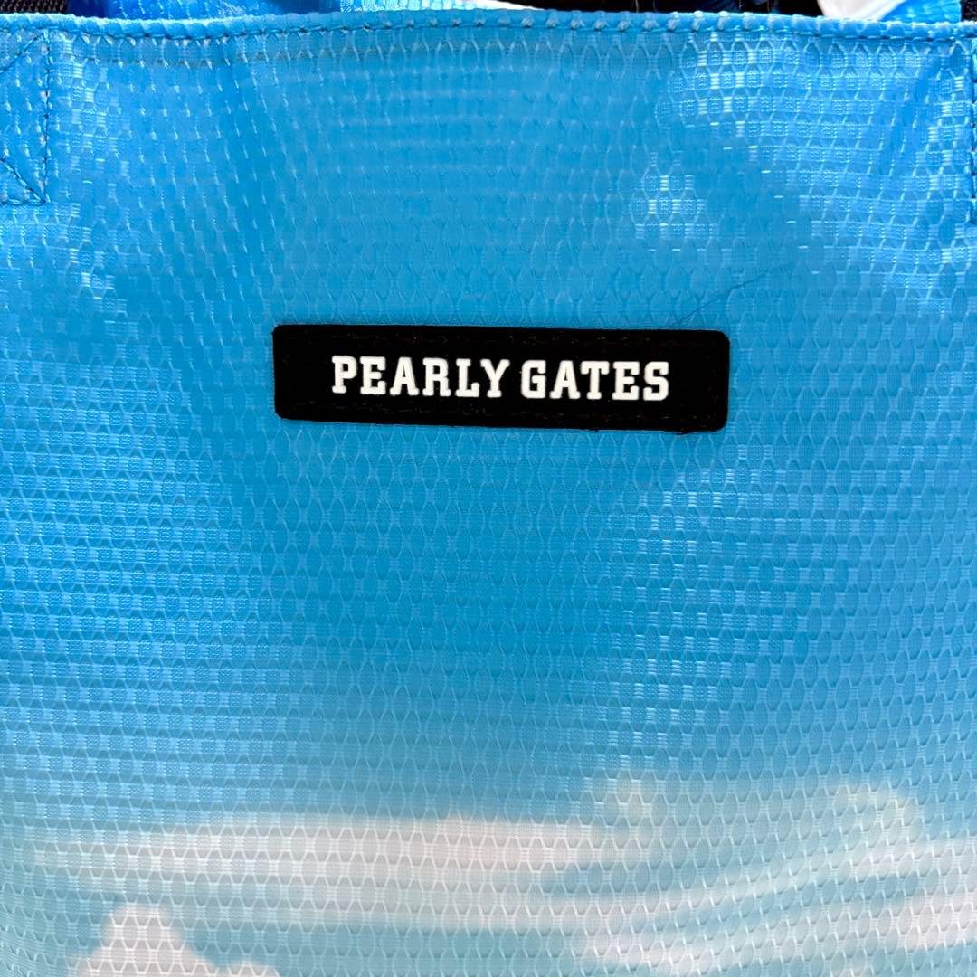 極美品 PEARLY GATES トートバッグ ゴルフ場プリント 大容量 軽量