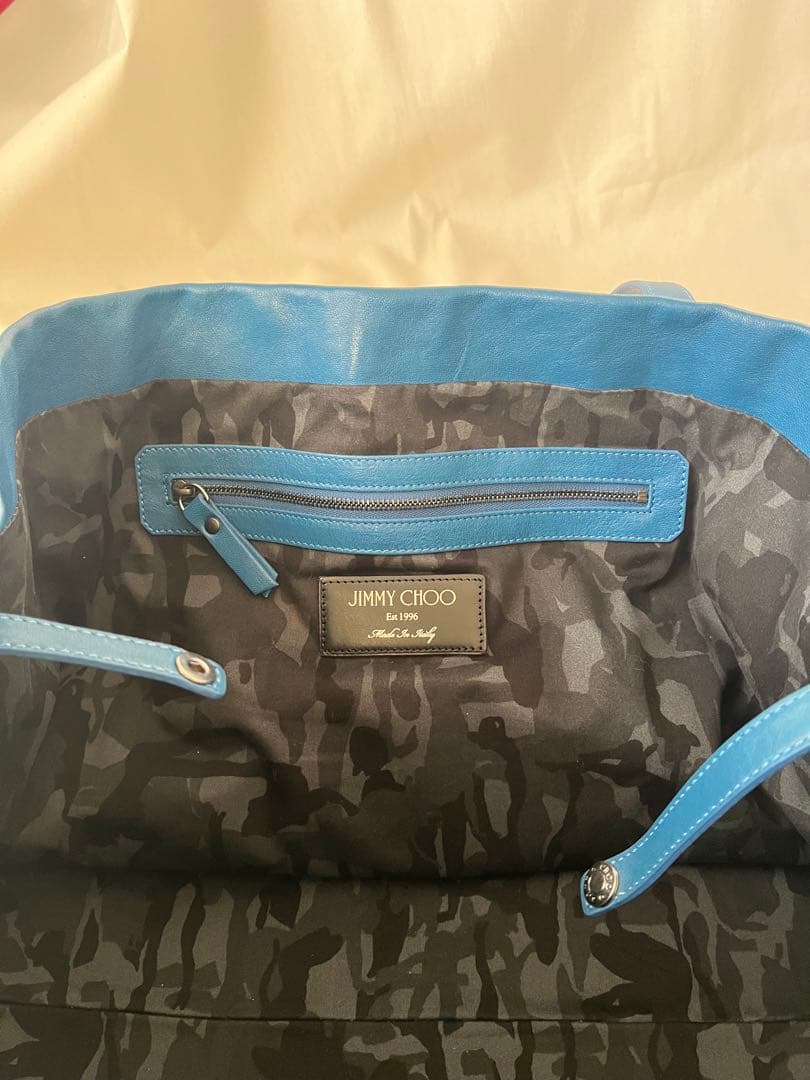 Jimmy Choo ジミーチュウ ピムリコ スタースタッズ トートバッグ 青