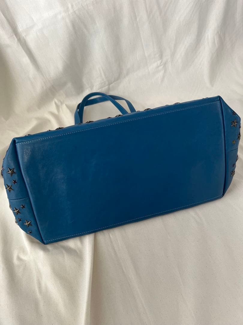 Jimmy Choo ジミーチュウ ピムリコ スタースタッズ トートバッグ 青