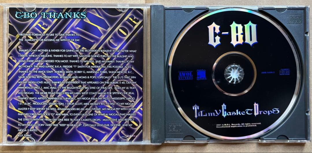 洋楽 G-Rap / C-BO Til My Casket Drops