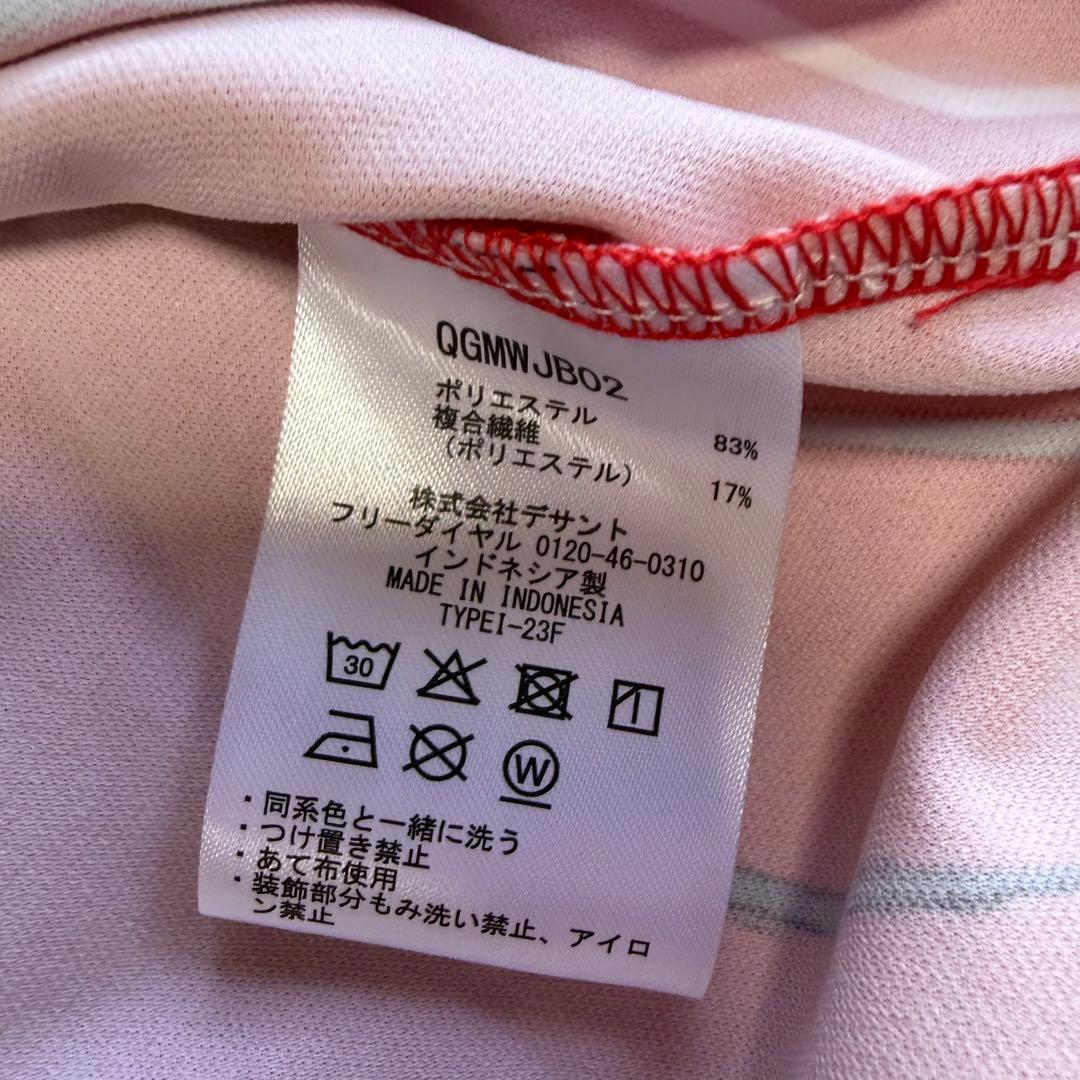 【ルコックゴルフ】新品タグ付 モックネック レッド 総柄 Lサイズ メンズ