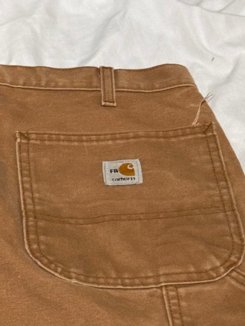 I*〆様 極上品 90s カーハート usa製 ペインターパンツ ブラウン ボロ