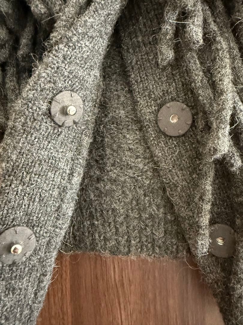 トップス Clane W FACE FRINGE KNIT VEST