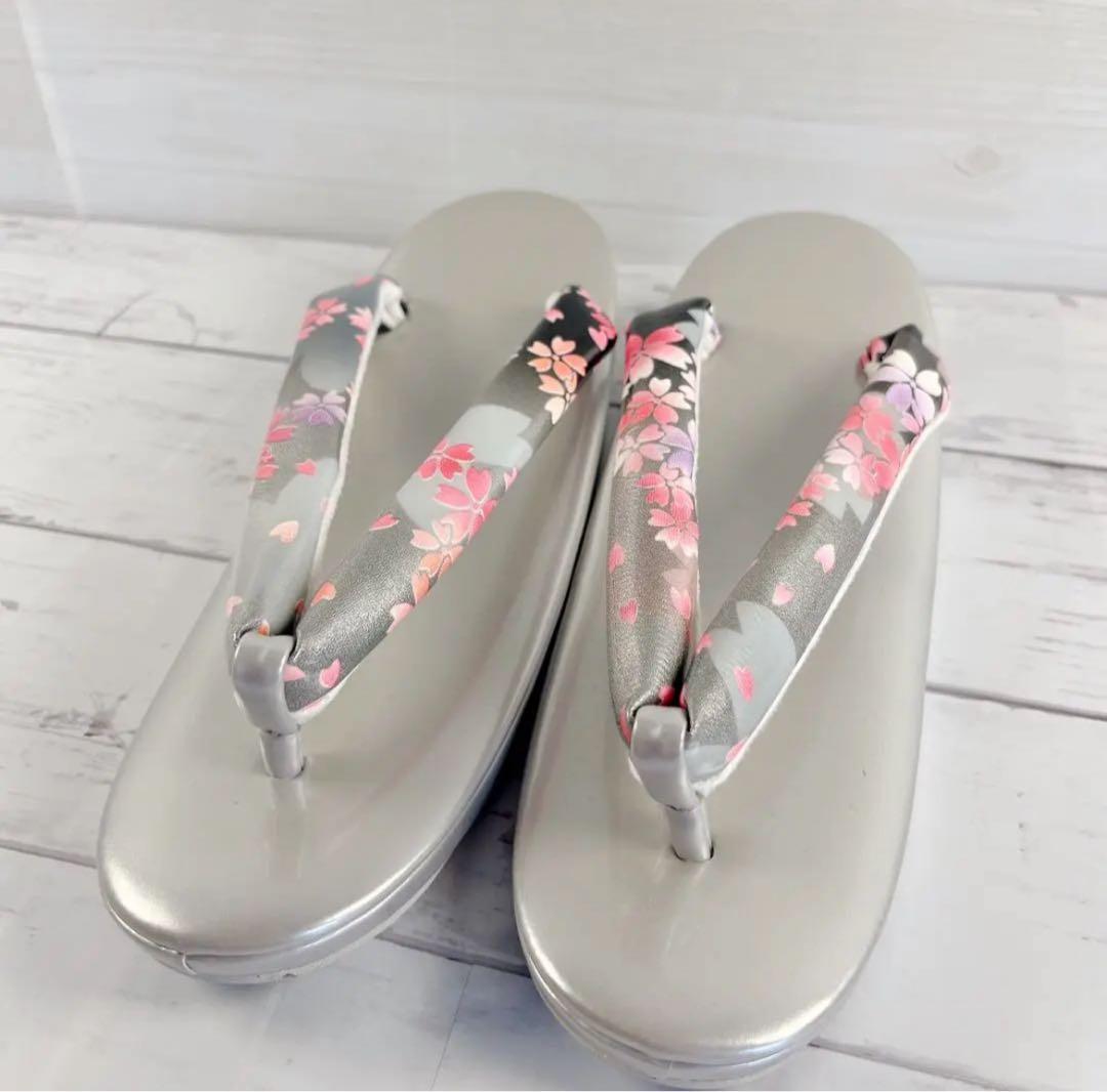 極美品 和装バッグ 草履 L 23.5 24.0 24.5 成人式 卒業式