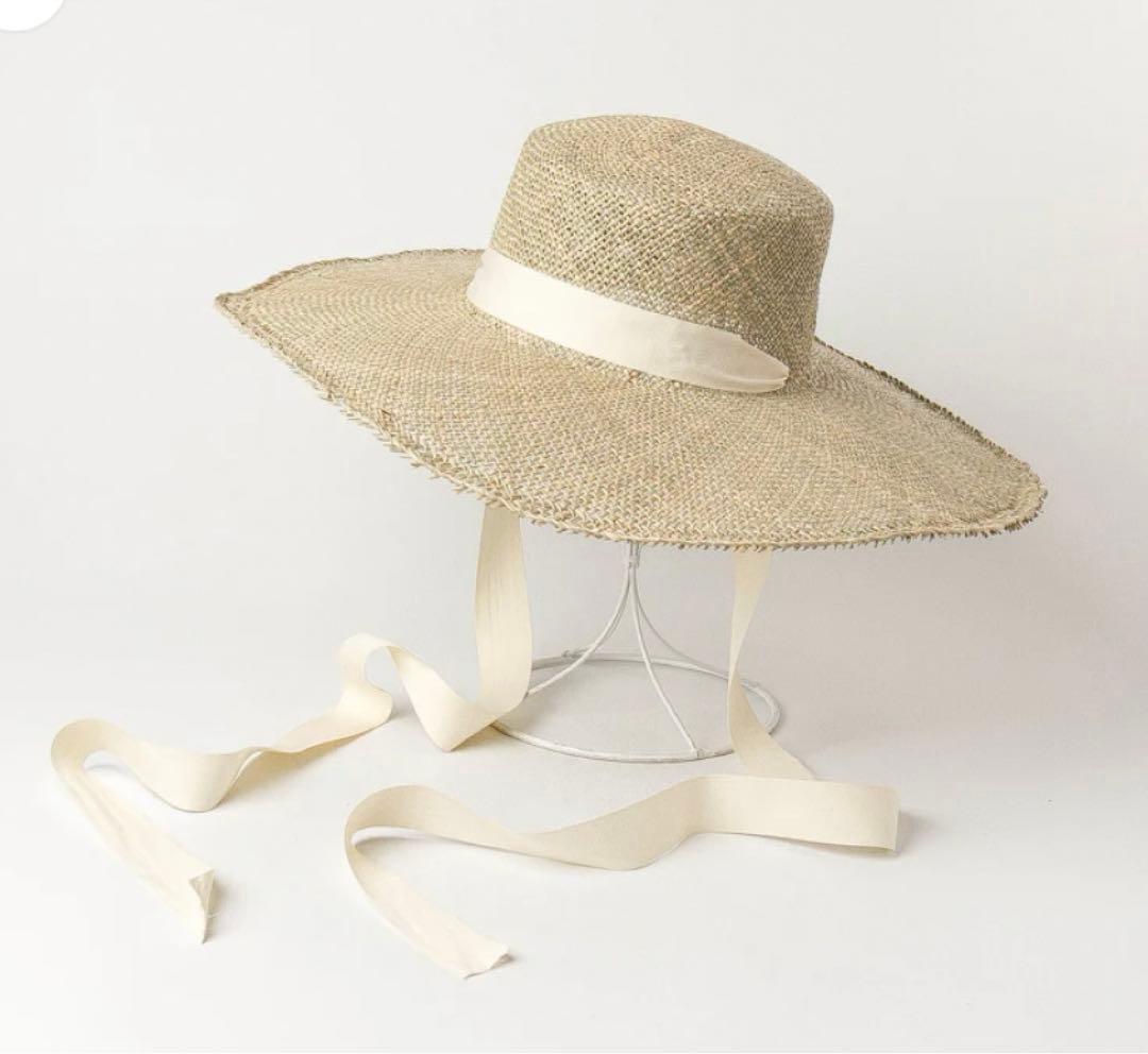 swelly Ribbon Straw Hat リボンストローハット　麦わら帽子