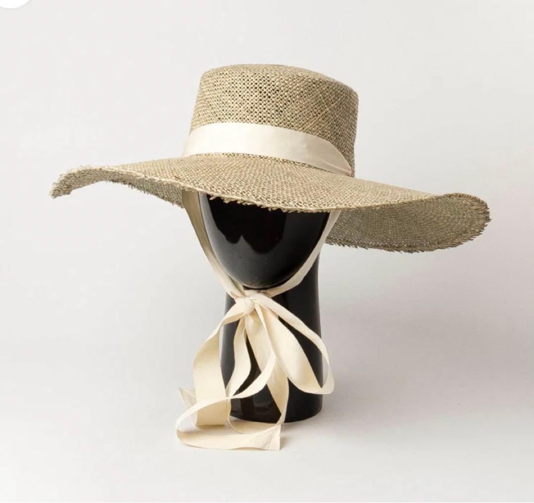 swelly Ribbon Straw Hat リボンストローハット　麦わら帽子