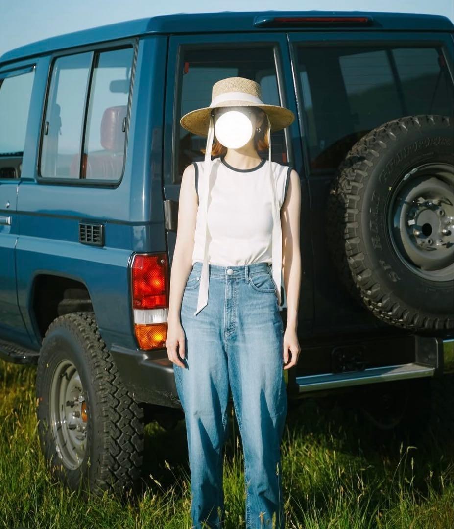 swelly Ribbon Straw Hat リボンストローハット　麦わら帽子