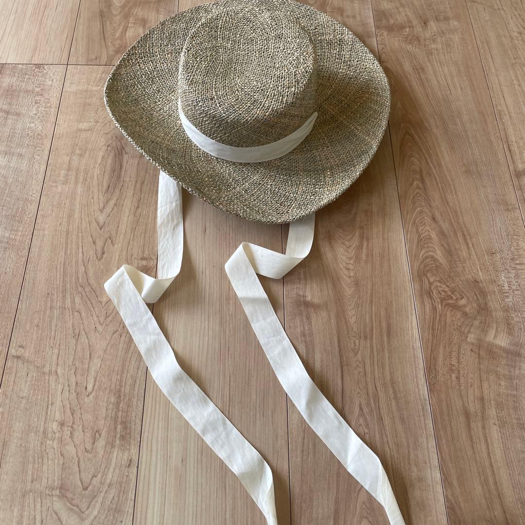 swelly Ribbon Straw Hat リボンストローハット　麦わら帽子