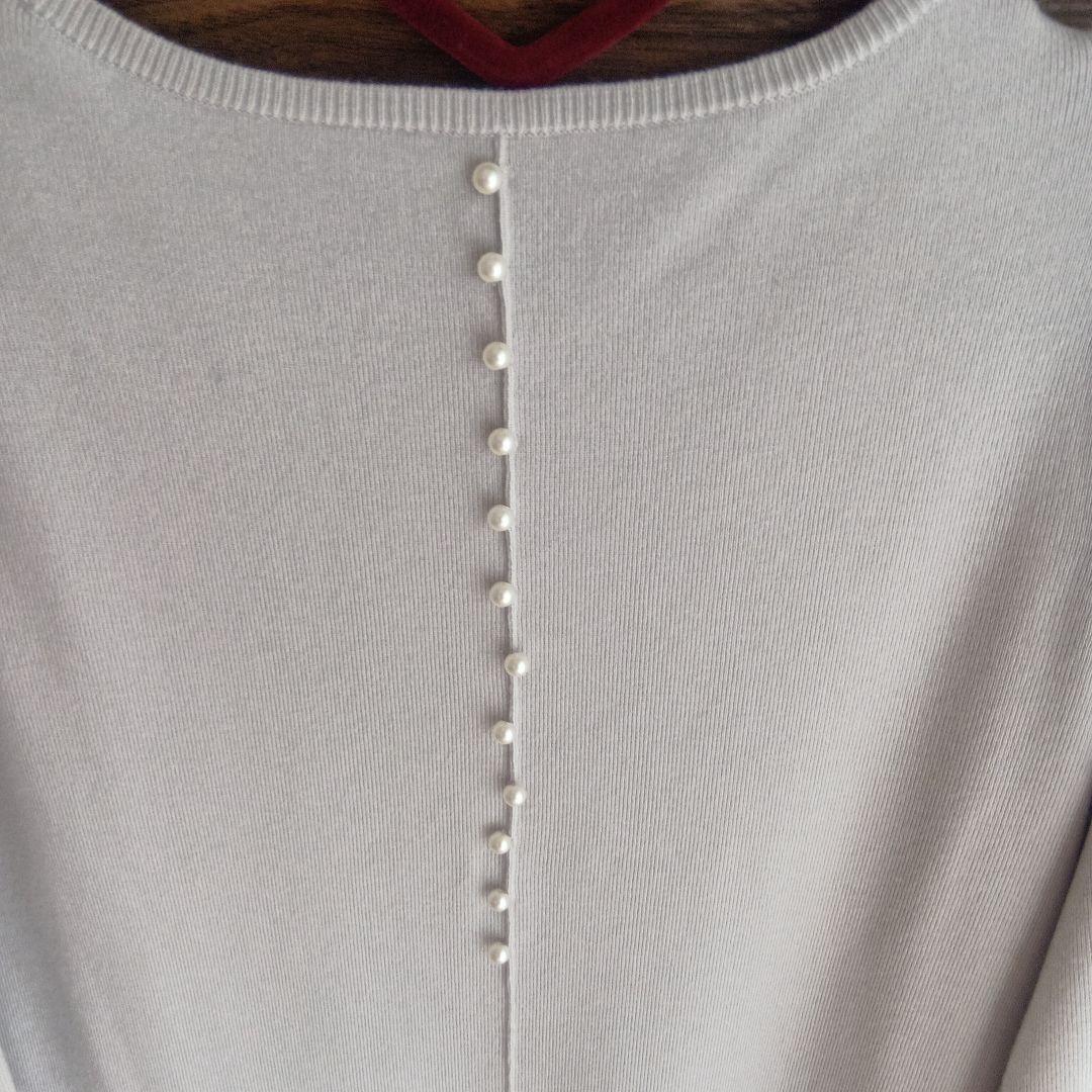 新品Arpege story 袖口レースニットワンピース