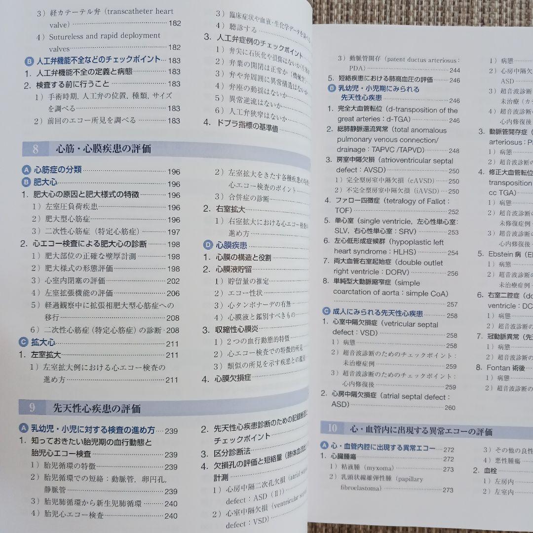 心臓超音波テキスト　第3版　日本超音波検査学会　心エコー　参考書