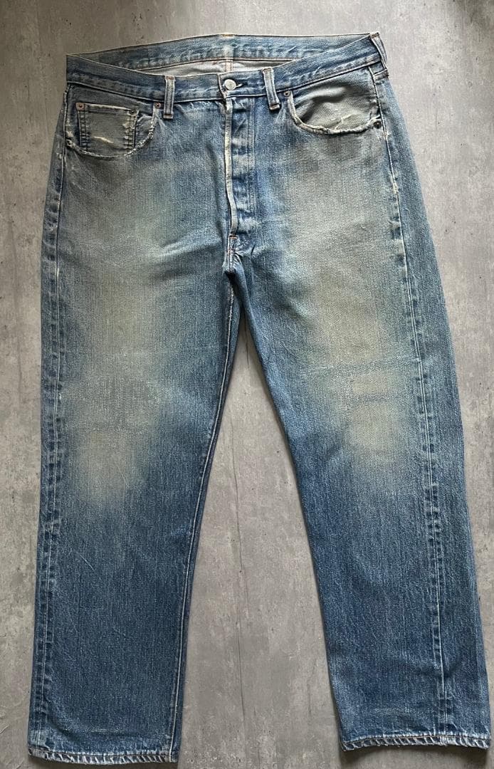70S リーバイス501 66前期 レア刻印2　実寸約W35インチ リペア済み