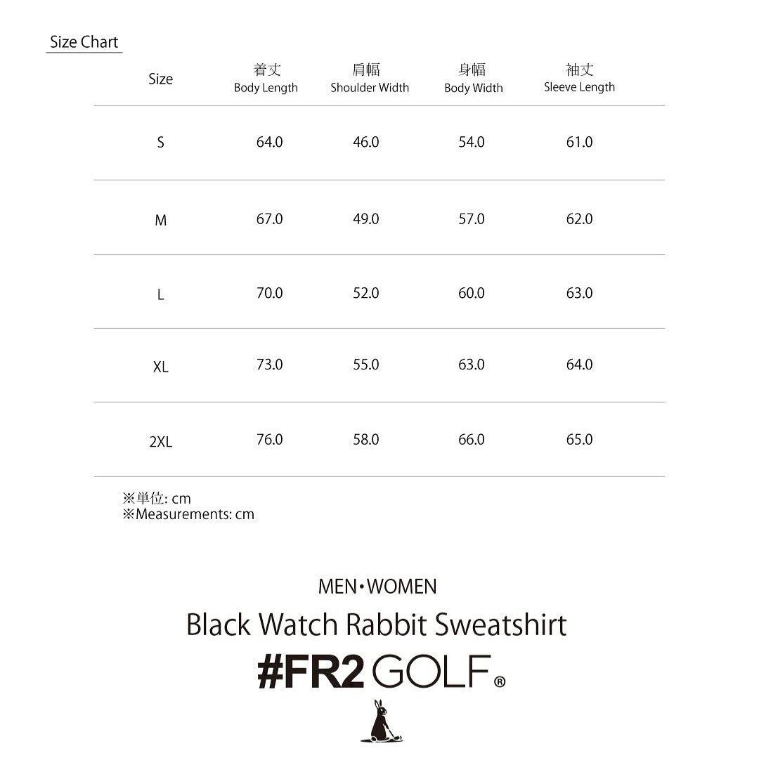 メンズウェア #FR2GOLF Black Watch Rabbit Sweatshirt