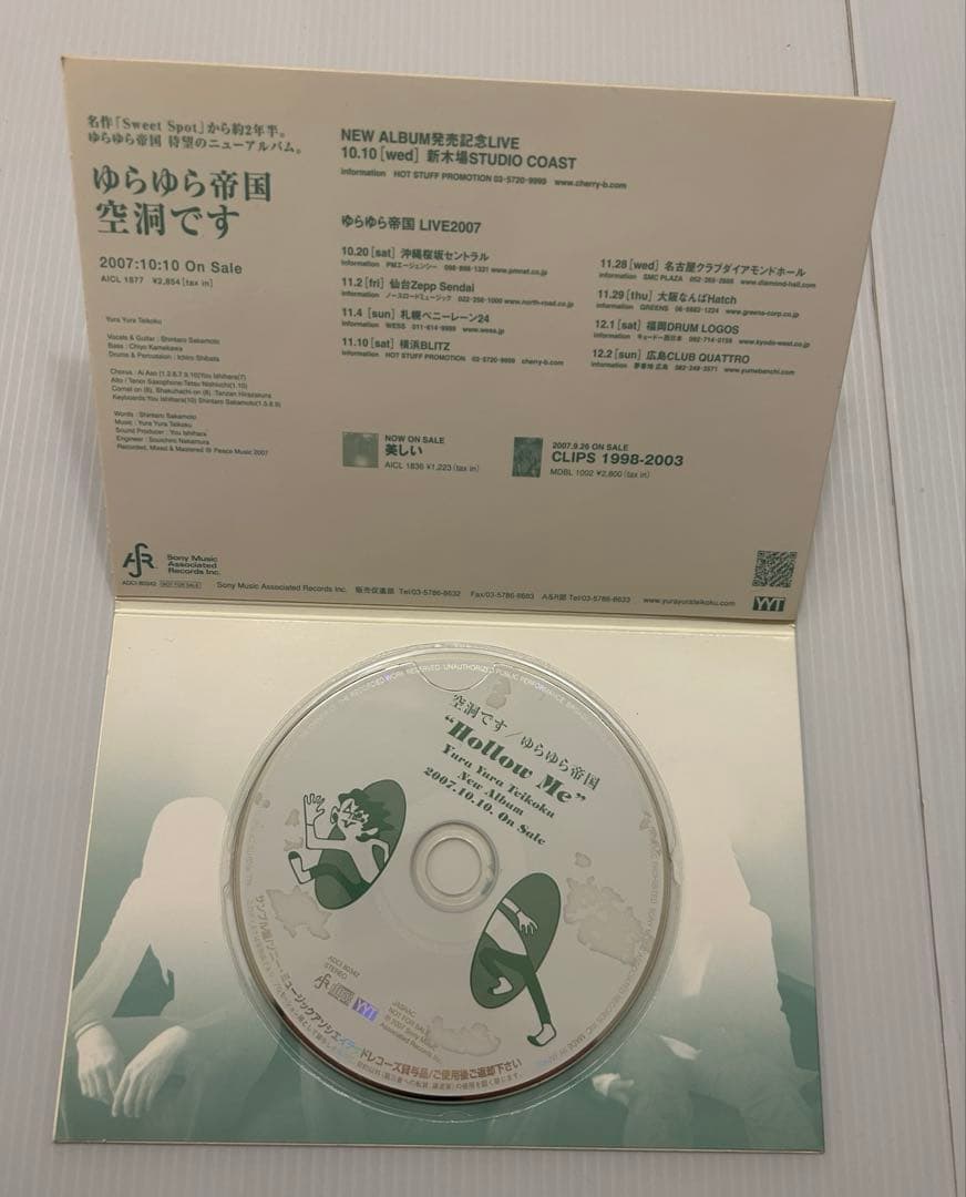ゆらゆら帝国　坂本慎太郎　CD「空洞です」2007年