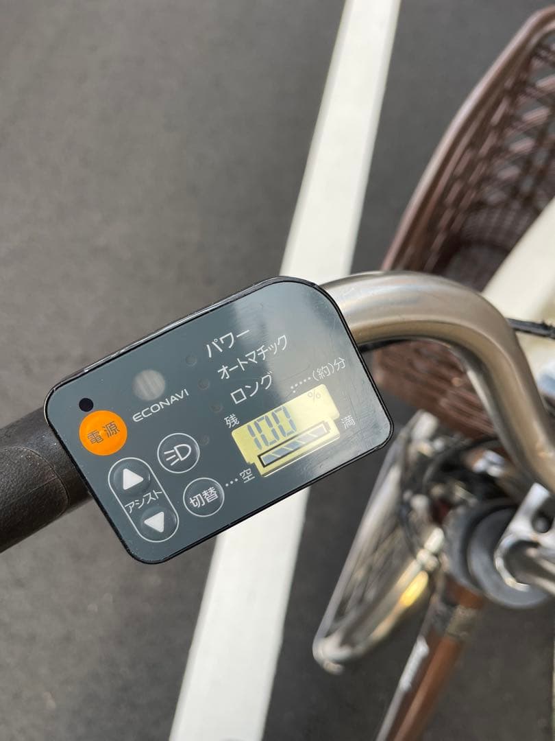 8.9ahパナソニック電動アシスト自転車 ブラウン シティタイプ