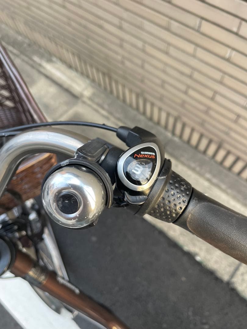 8.9ahパナソニック電動アシスト自転車 ブラウン シティタイプ
