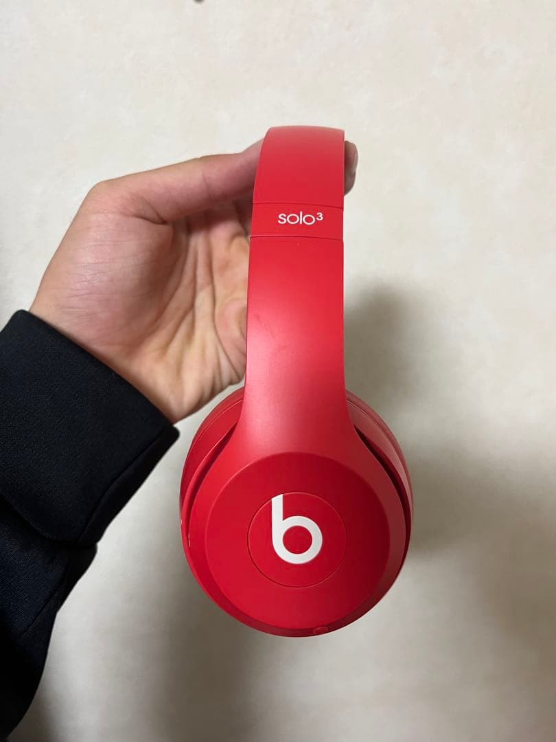 Beats solo3 ワイヤレスヘッドホン 赤