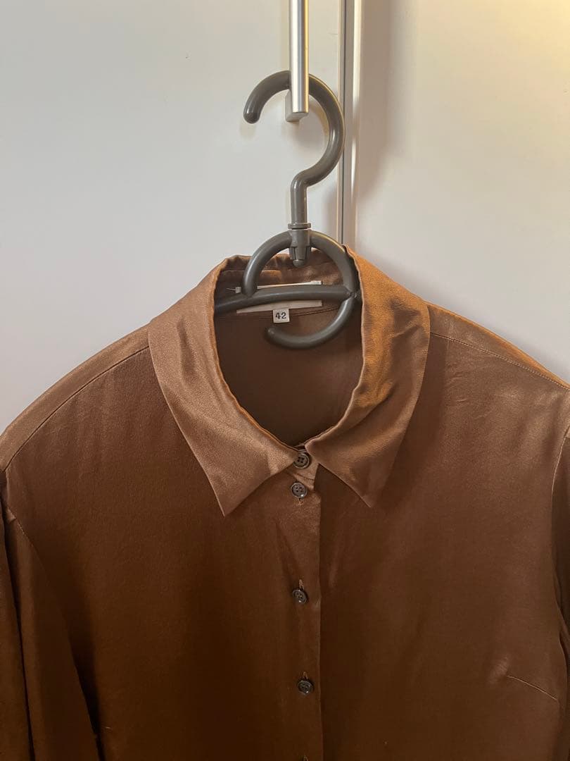 vintage CELINE silk shirt blouse 42 セリーヌ