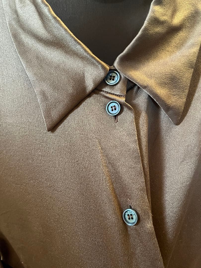 vintage CELINE silk shirt blouse 42 セリーヌ