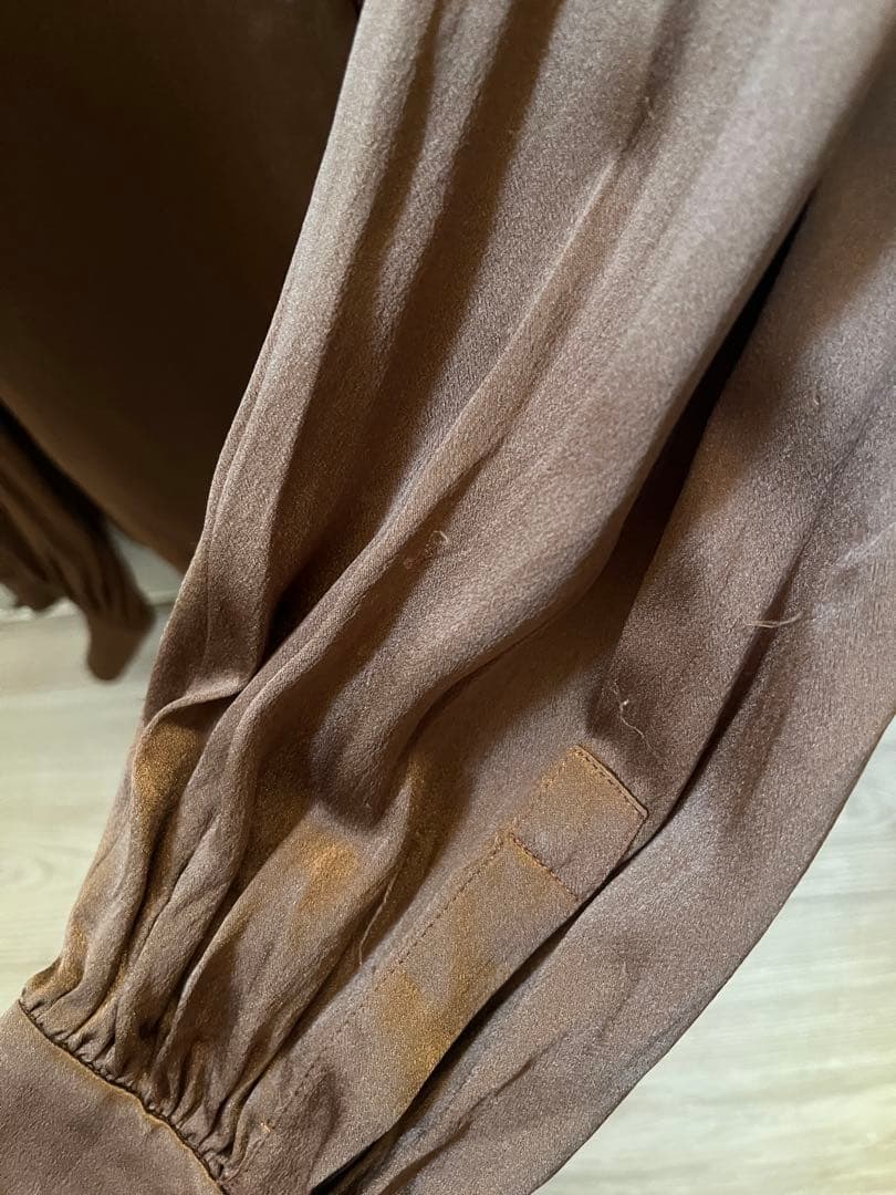 vintage CELINE silk shirt blouse 42 セリーヌ
