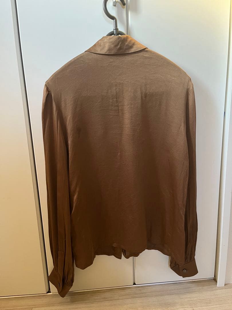 vintage CELINE silk shirt blouse 42 セリーヌ