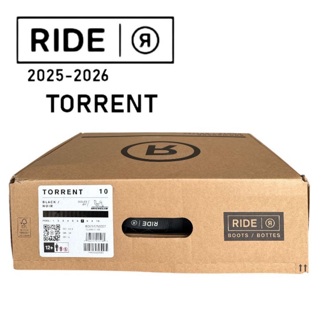 【新品同様】RIDE TORRENT 28cm 25-26 最高峰