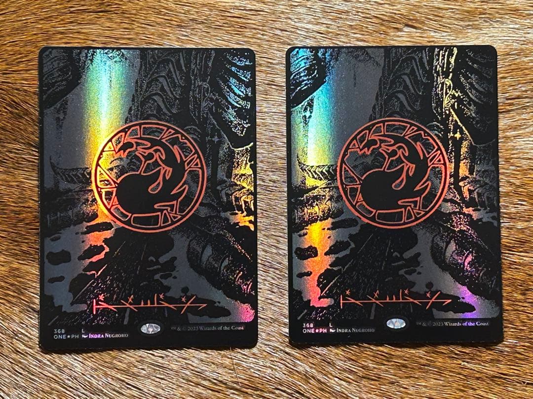 MTG 基本土地 各種2枚セット オイルスリック Foil