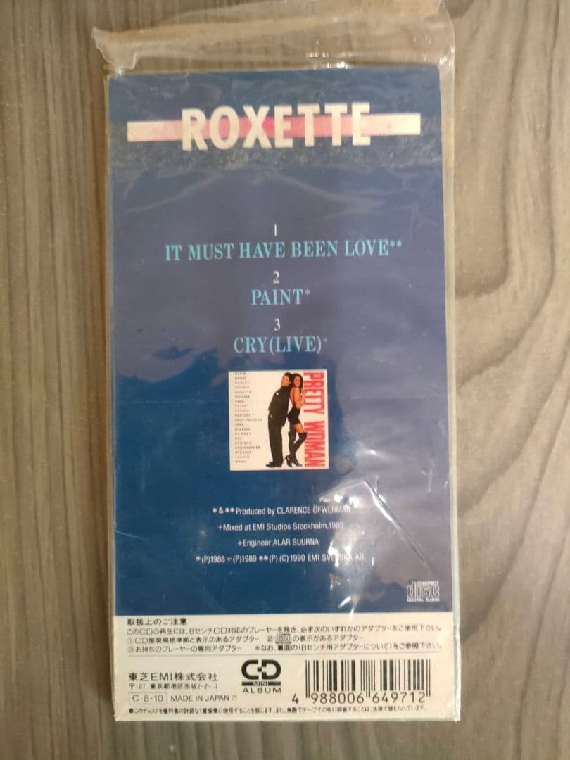 激レア！ROXETTEの名曲を収録した名盤です！8cmシングル！