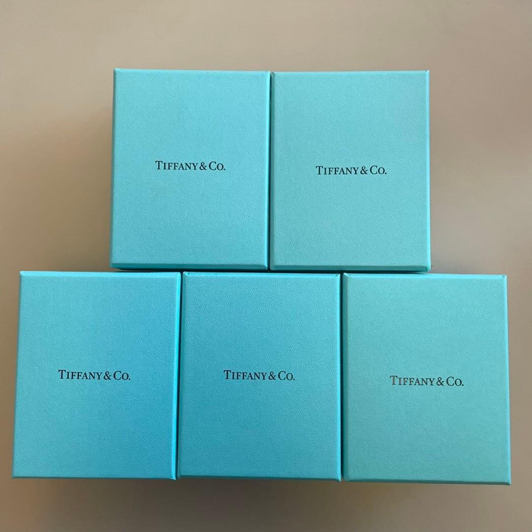 ティファニー 空箱 巾着 リボン 5セット（ボックス ケース ポーチ 保存袋）③