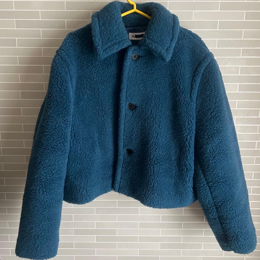 <H>BOA CROPPED COAT アウター