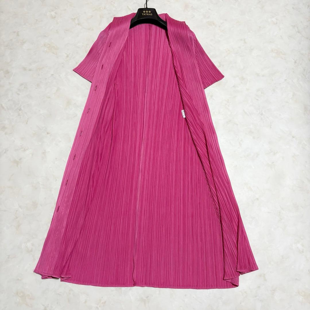 大きいサイズ✨極美品 PLEATS PLEASE シャツワンピース ロング 5