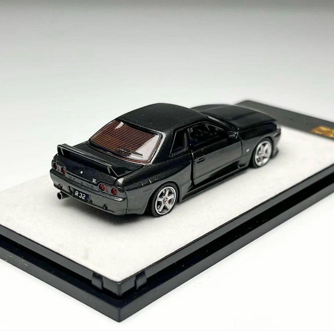 1/64 PGM 日産　NISSAN GTR R32 フル開閉　グレー