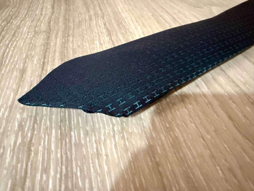 HERMES ネクタイ Hロゴ ファソネ