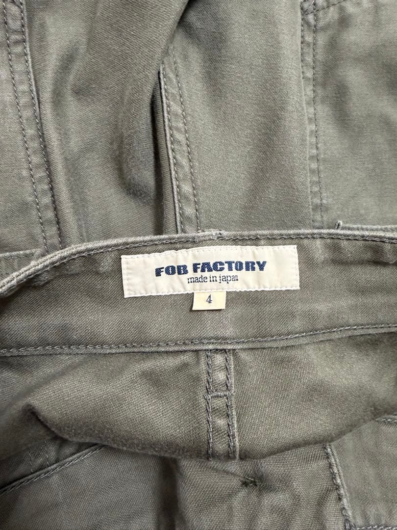 FOB FACTORY F0431 ベイカーパンツ　サイズXL カーキ　アメカジ
