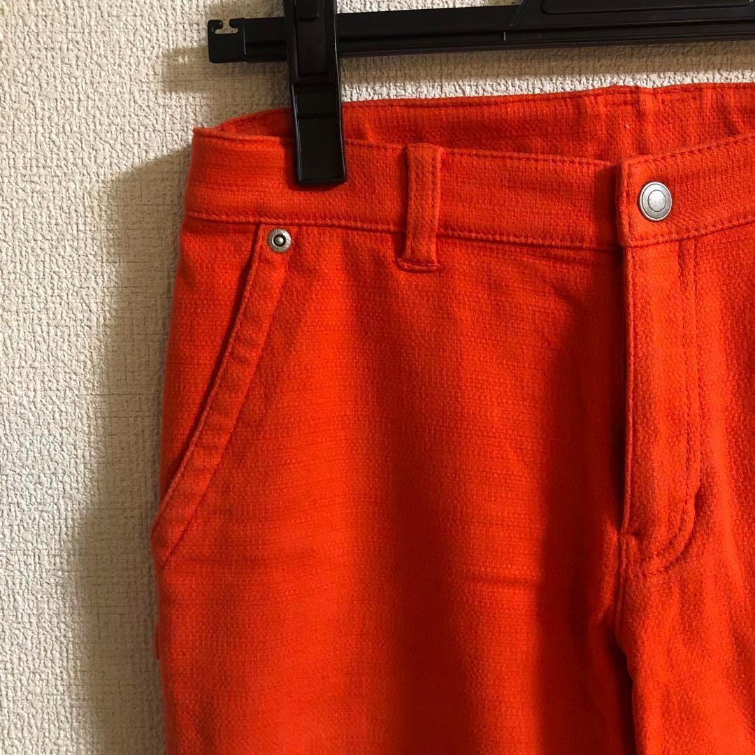 パーリーゲイツ ジャックバニー 冬用 厚手 パンツ オレンジ サイズ150