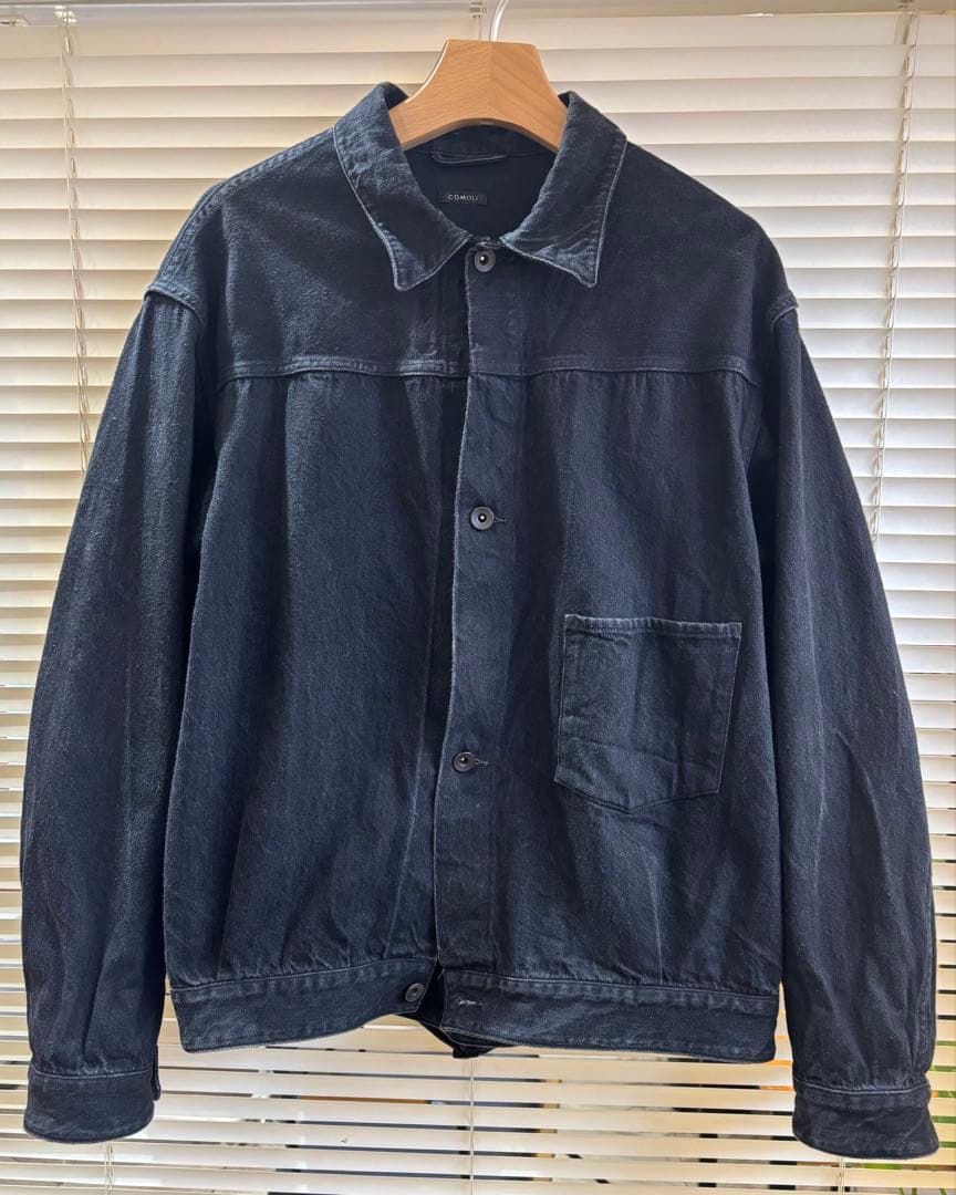 comoli 24ss デニムジャケット black size3